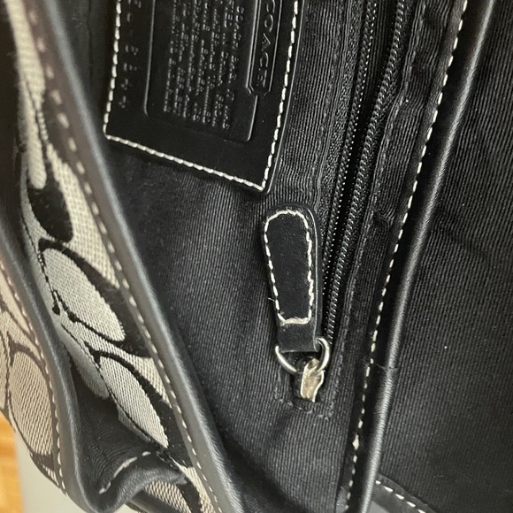 Coach Taupe & Black Classic Monogram Cross Body - Picture 11 of 14